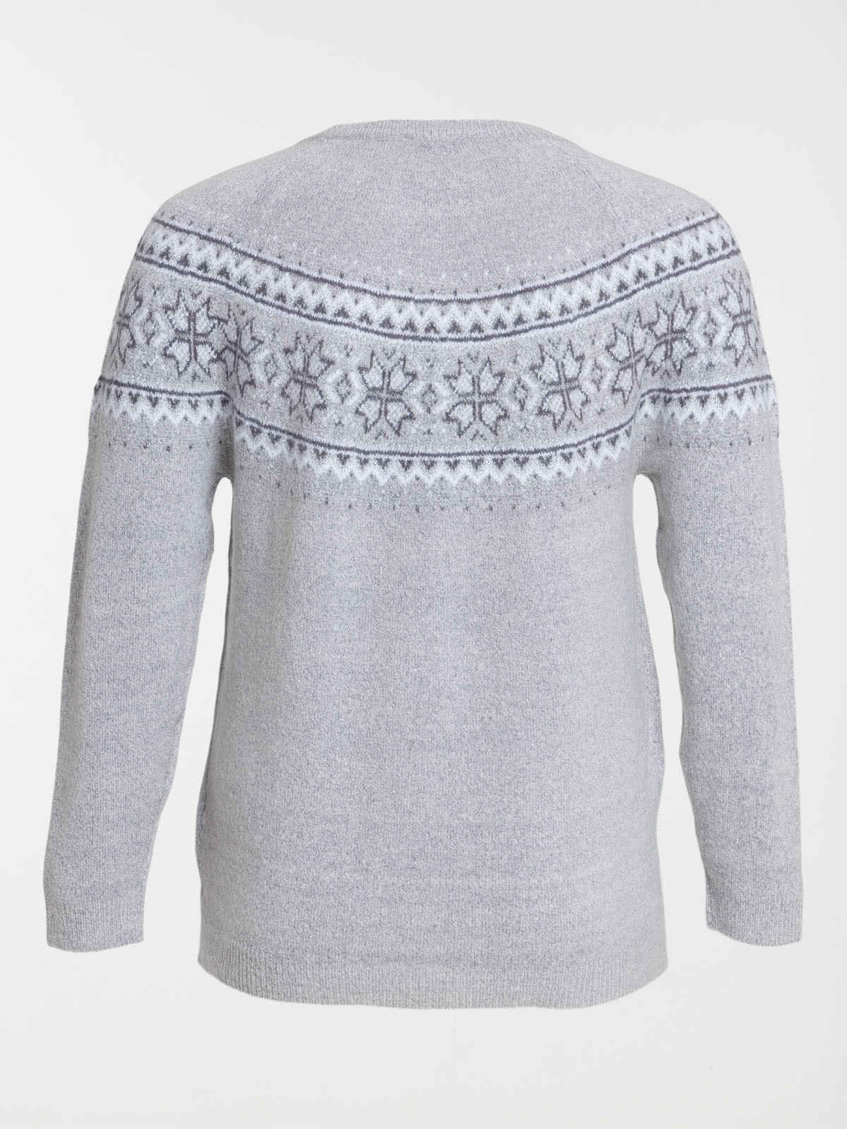 Pull gris chiné grande taille femme Pull gris chiné grande taille femme