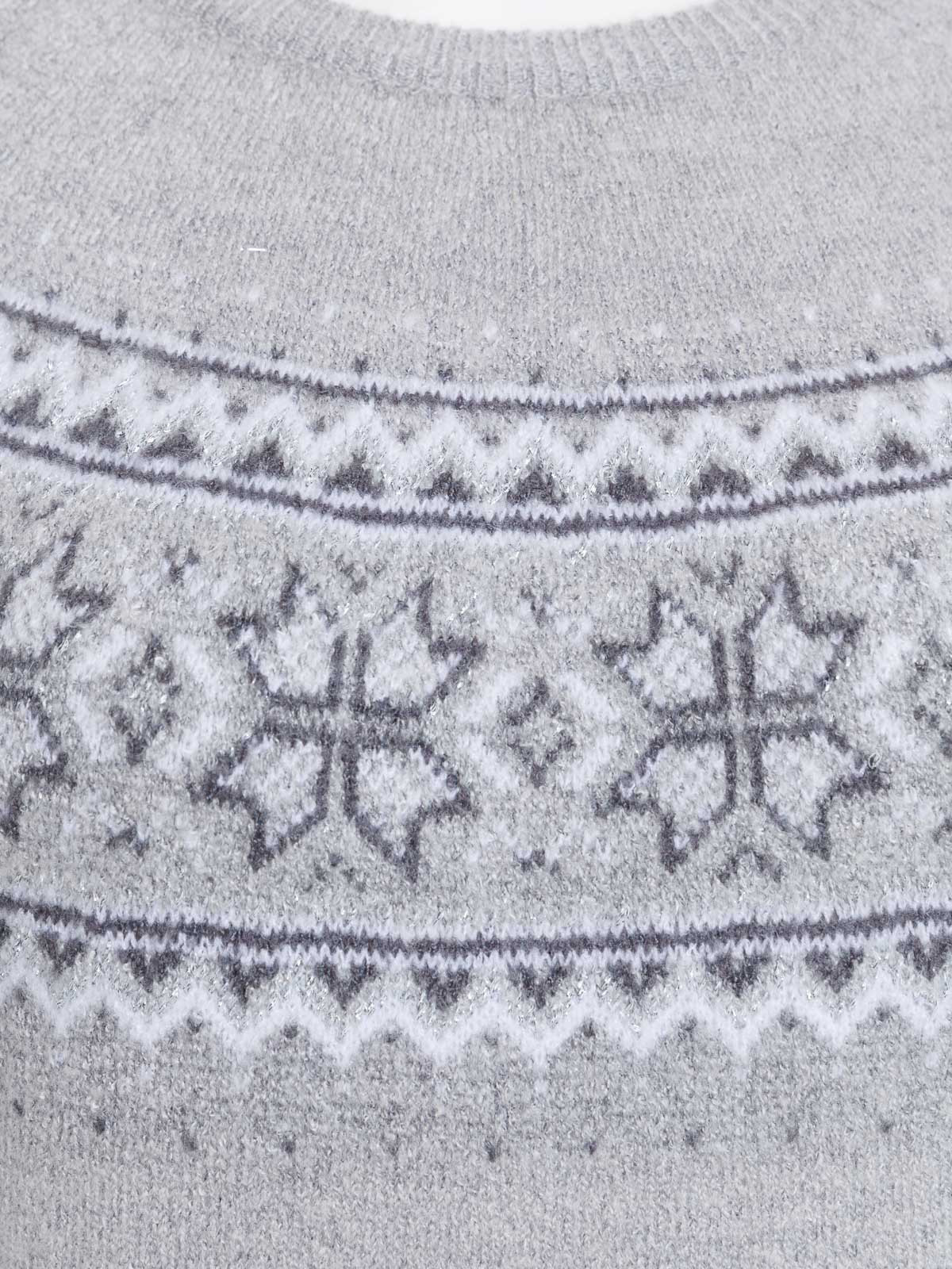 Pull gris chiné grande taille femme Pull gris chiné grande taille femme