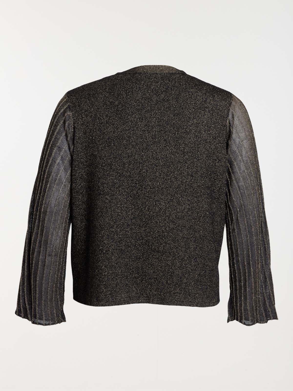 Gilet noir boutonné grande taille femme