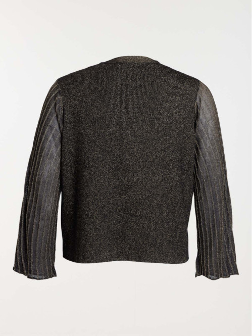 Gilet noir boutonné grande...