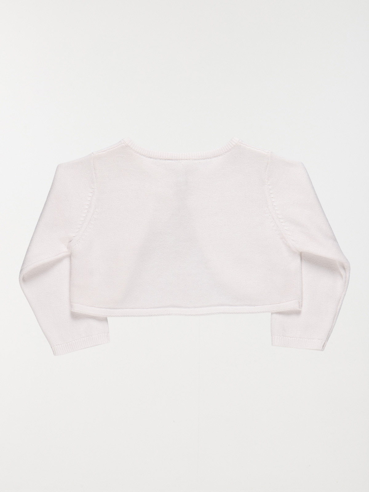 Gilet court blanc fille (3-24M)