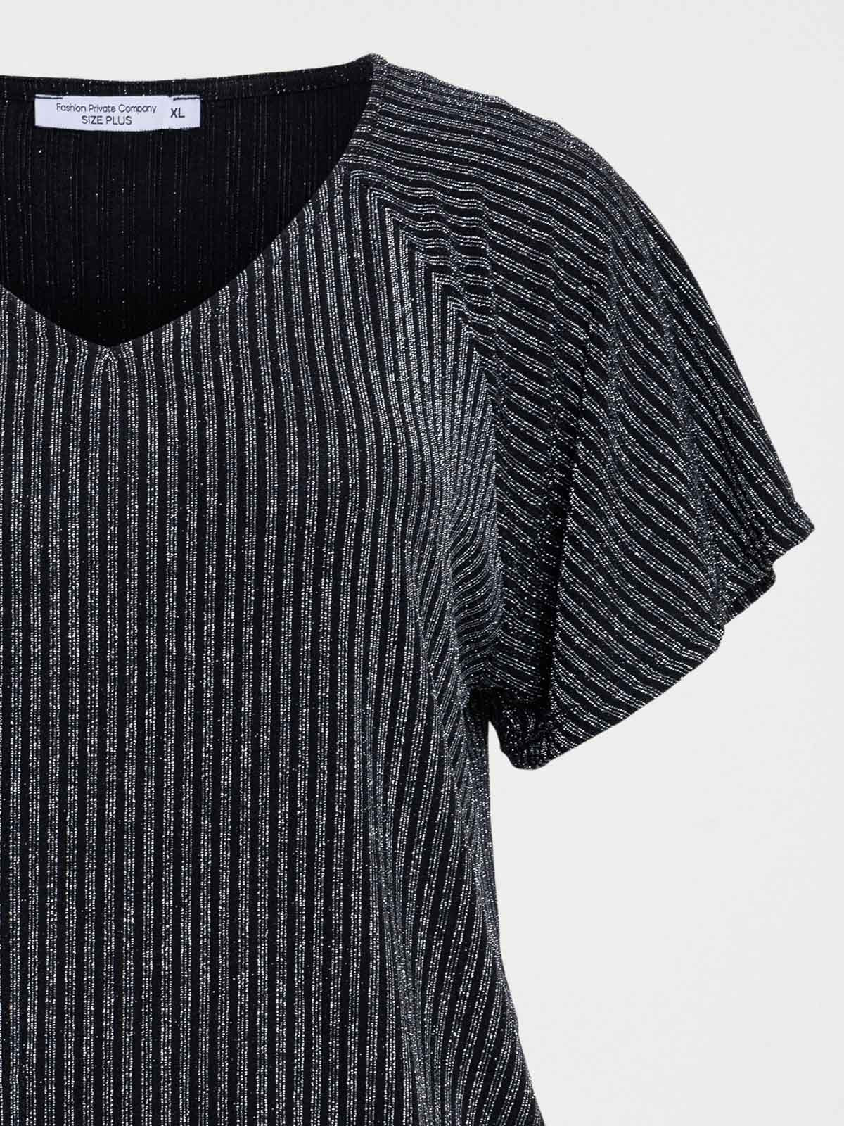 Tee-shirt col V grande taille femme Tee-shirt col V grande taille femme
