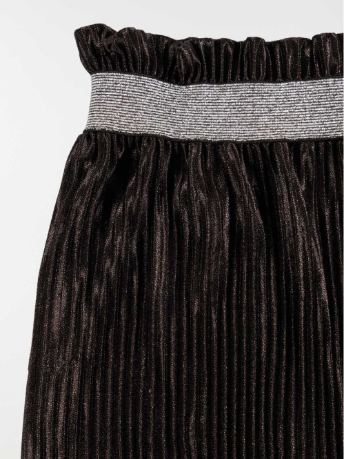 Pantalon large plissé noir...