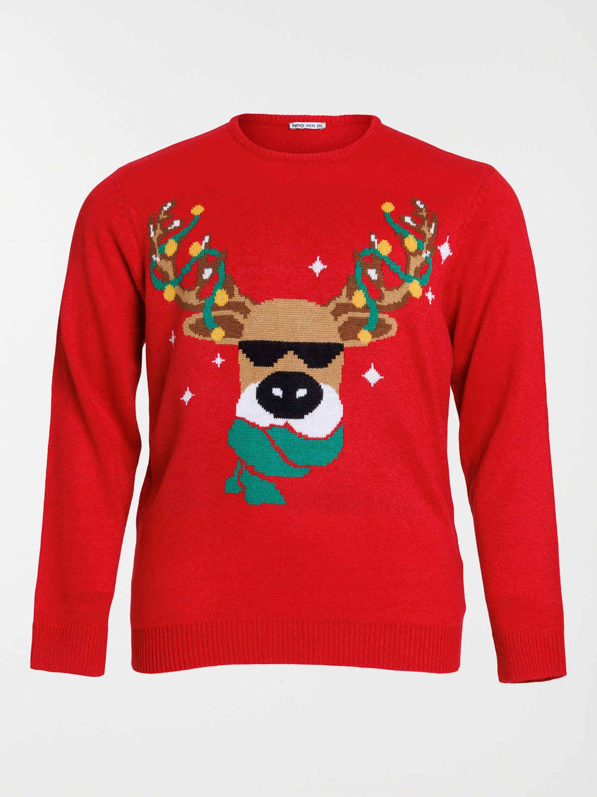 Pull renne de noël grande taille homme