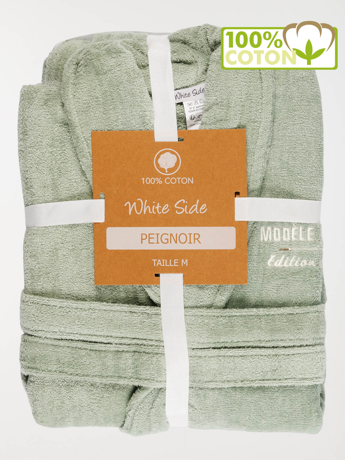 Peignoir femme édition limitée sauge