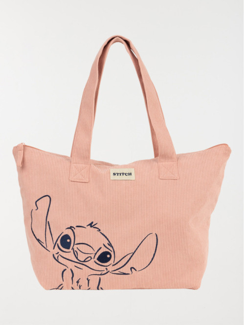Sac velours Stitch femme Sac velours Stitch femme