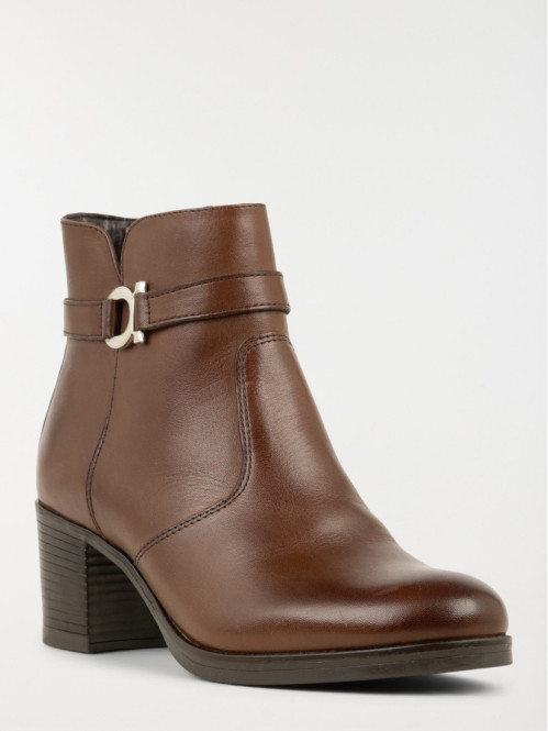 Bottine zippée à talon femme (36-41) Bottine zippée à talon femme (36-41)