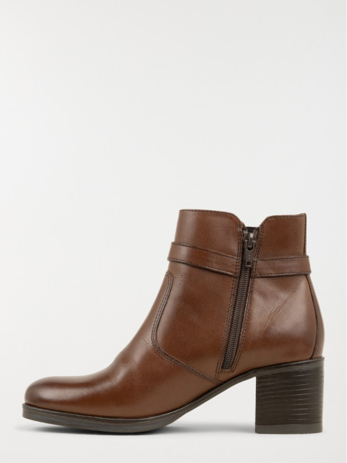 Bottine zippée à talon femme (36-41) Bottine zippée à talon femme (36-41)