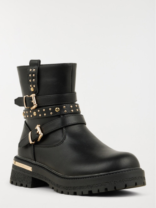 Bottines details dores fille 31 36