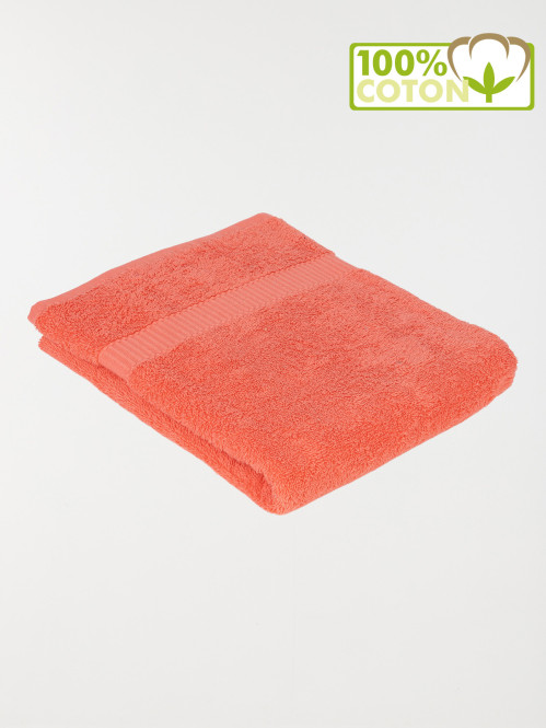 Drap de douche pêche 70 x 130 cm