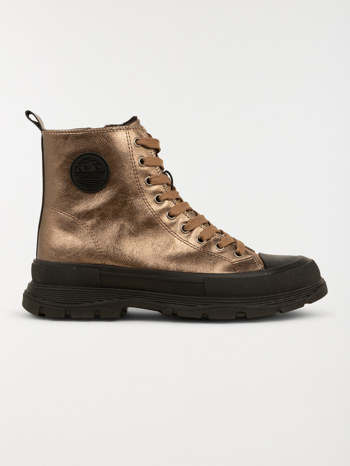 Baskets montantes femme bronze (36-41)