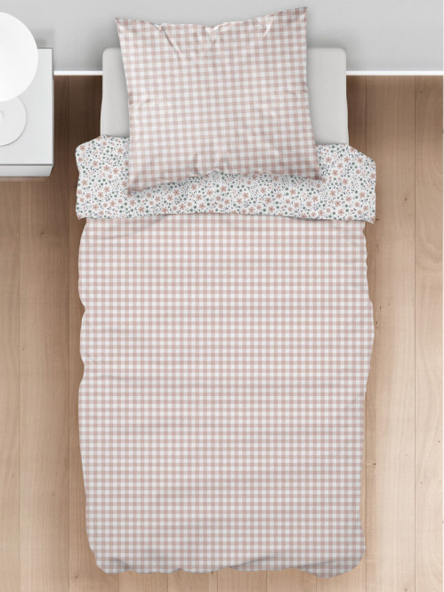 Parure fleurie 1 personne 140x200 cm Parure fleurie 1 personne 140x200 cm