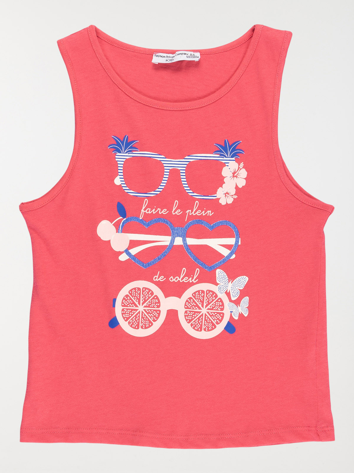 Débardeur motifs lunettes fille (3-12A)