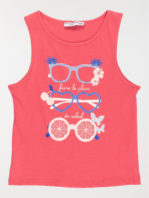 Débardeur motifs lunettes fille (3-12A)