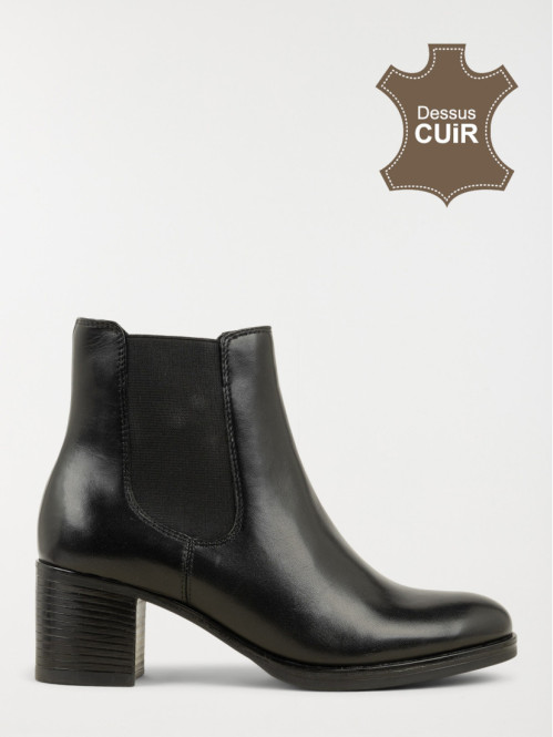 Bottine chelsea à talon femme (36-41)