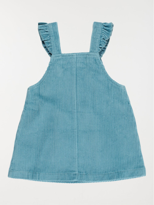 Robe velours bleu canard...