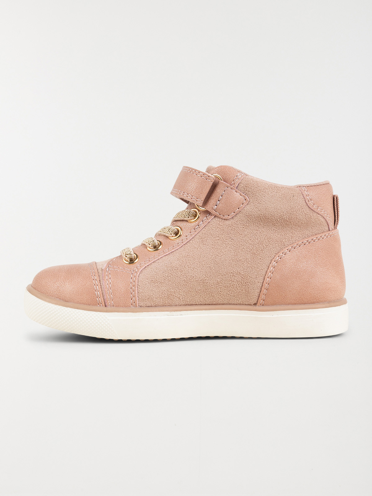 Baskets montantes roses fille 24 30
