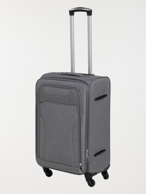 Valise souple grise à...