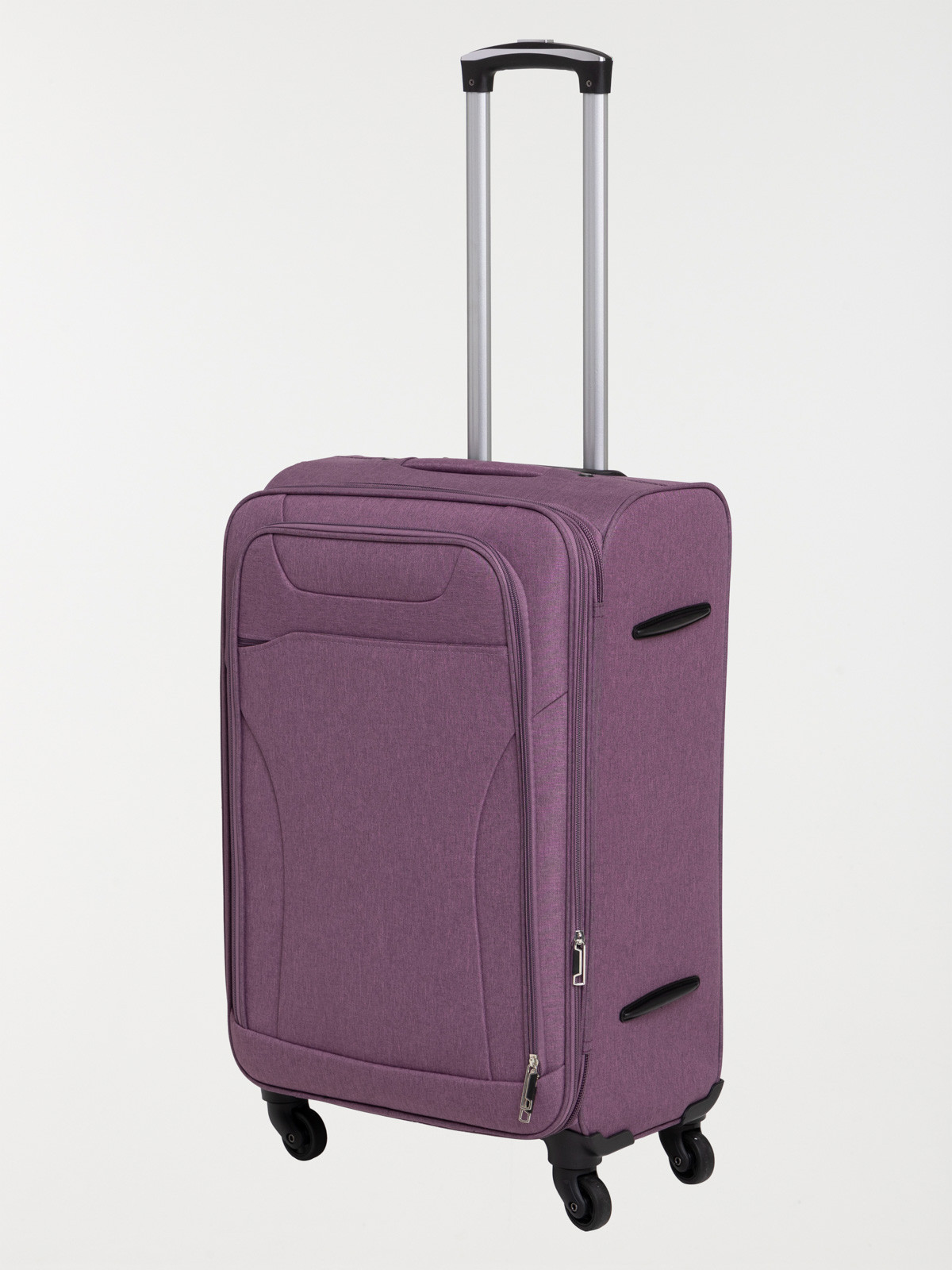 Valise souple lilas à roulettes Valise souple lilas à roulettes