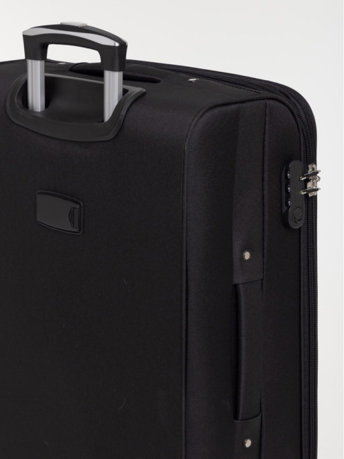 Valise souple noire à...