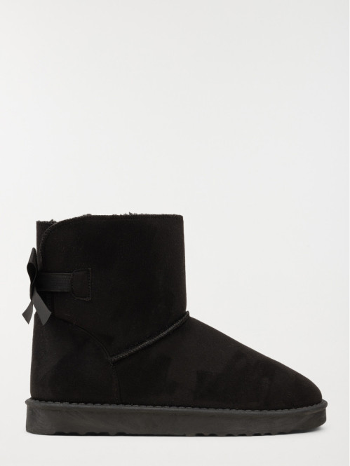 Boots noires noeuds femme (36-41)