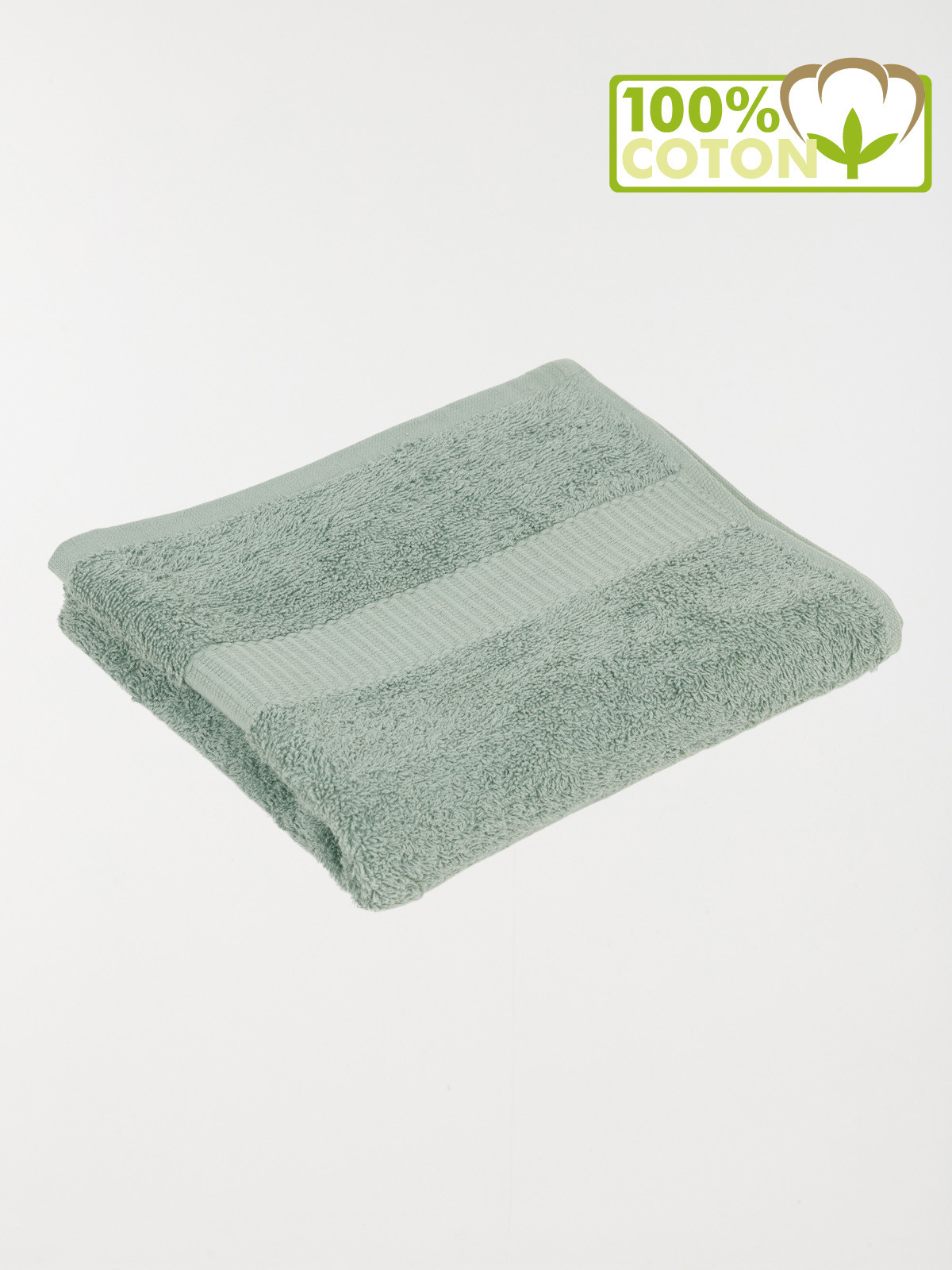 Serviette de toilette sauge 50 x 90 cm