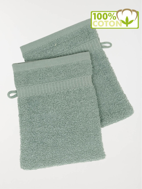 Lot de 2 gants de toilette...