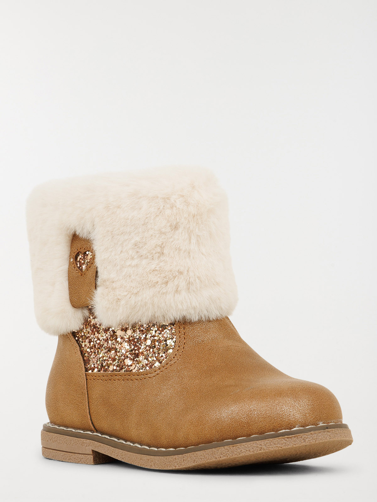 Bottines coeur pailleté fille (24-30)