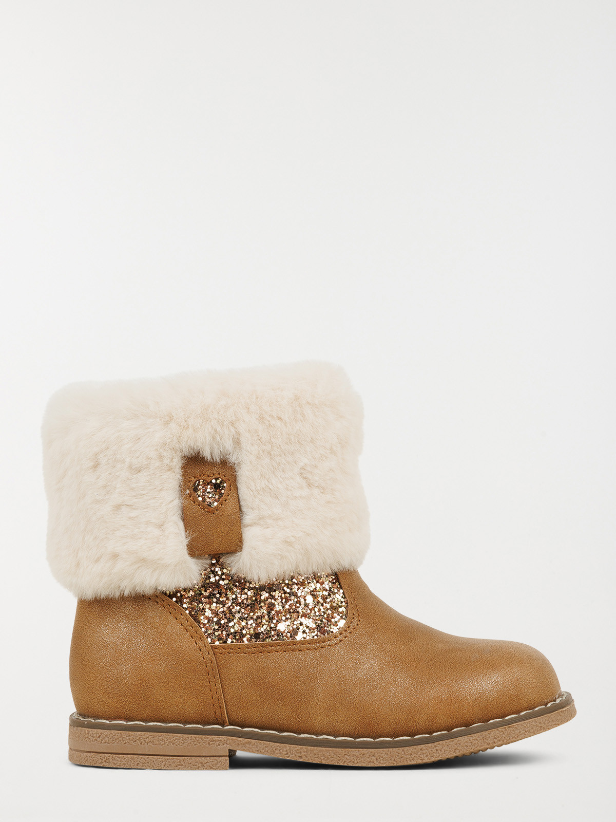 Bottines coeur pailleté fille (24-30)