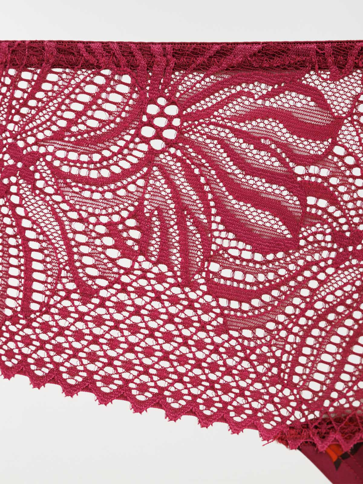 Shorty dentelle fleuri femme (S-XL)