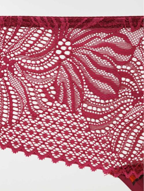 Shorty dentelle fleuri femme (S-XL)