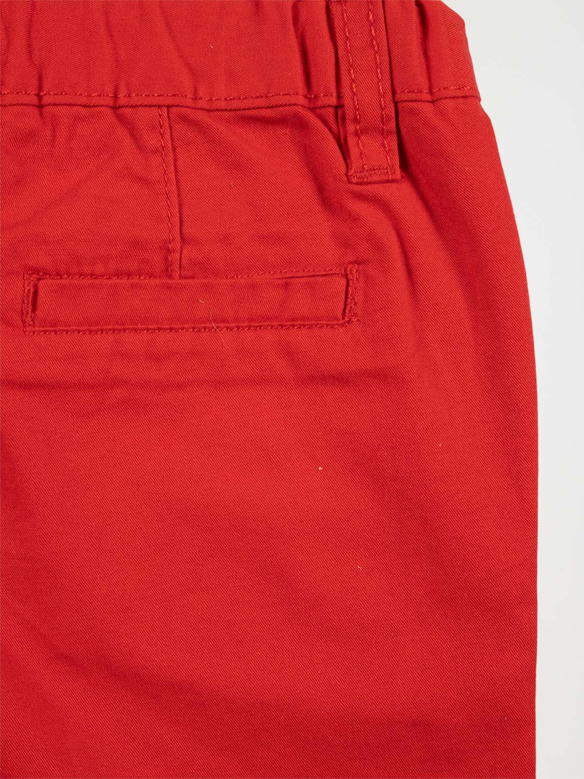 Bermuda chino rouge garçon (6-24M)