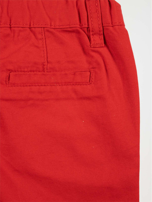 Bermuda chino rouge garçon (6-24M)