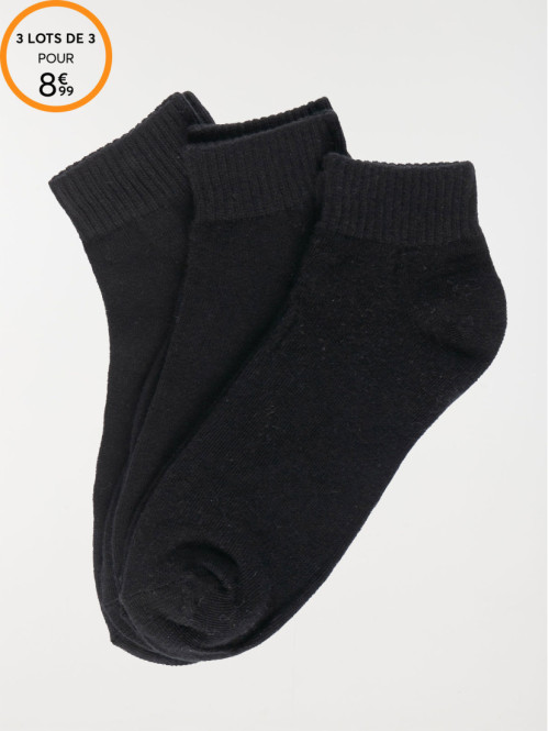 Lot 3 paires chaussettes sport homme 