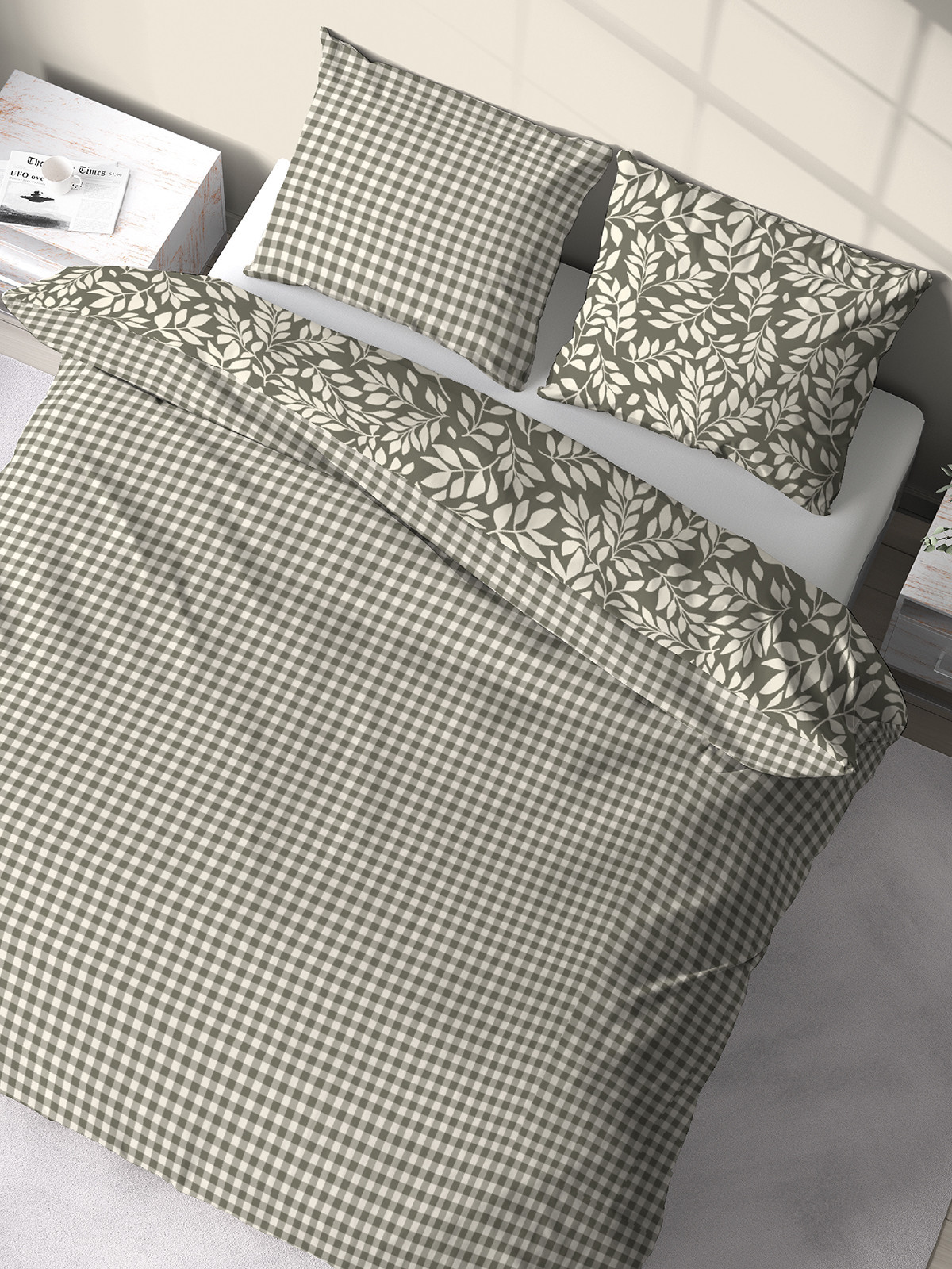 Parure flanelle 2 personnes 240x220 cm