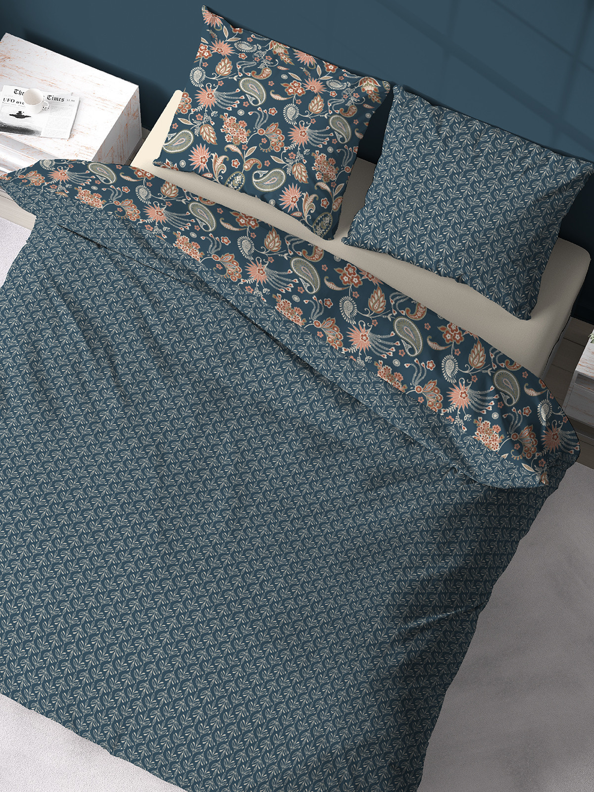 Parure fleurie 2 personnes 240x220 cm Parure fleurie 2 personnes 240x220 cm