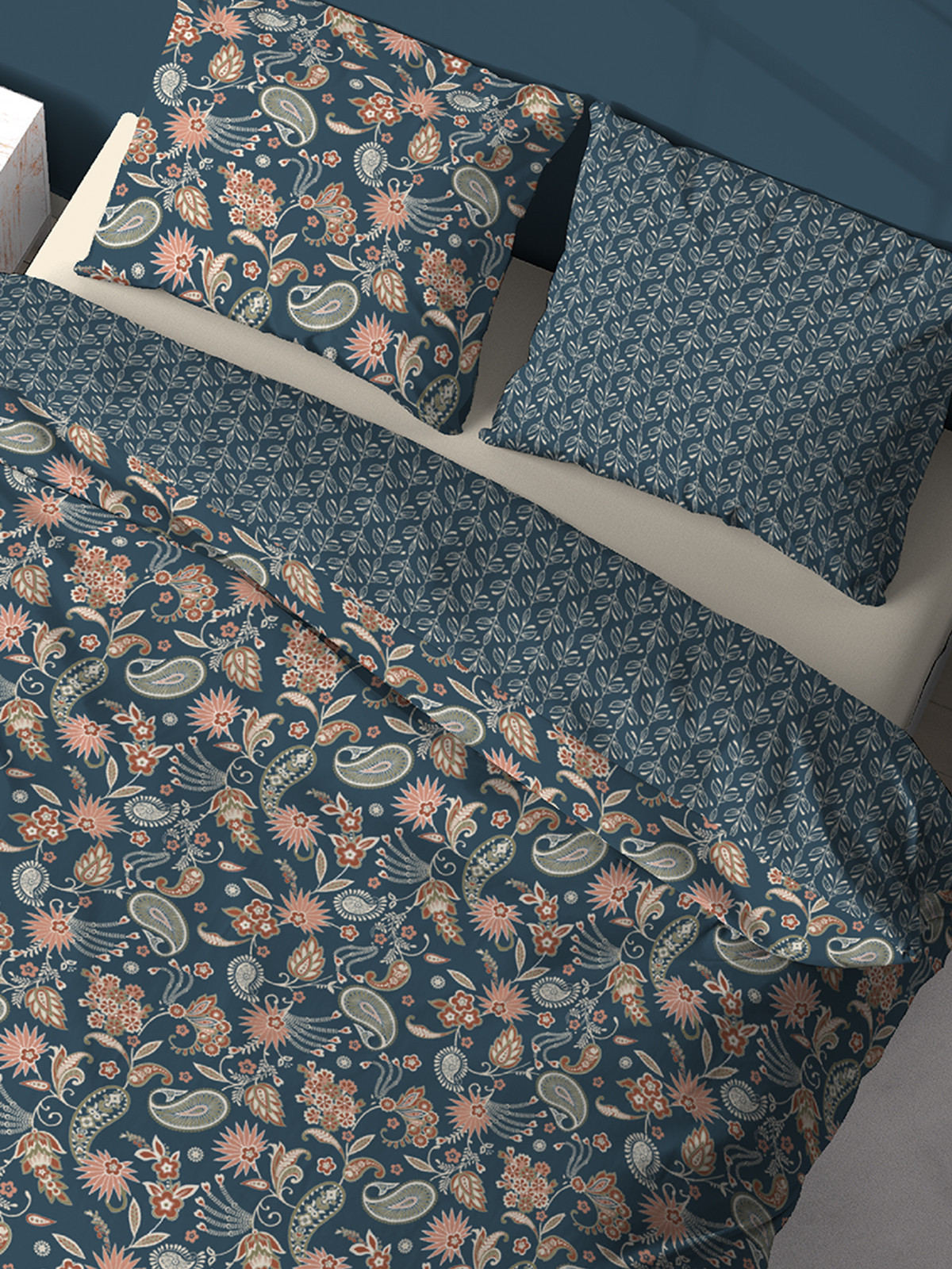 Parure fleurie 2 personnes 240x220 cm Parure fleurie 2 personnes 240x220 cm