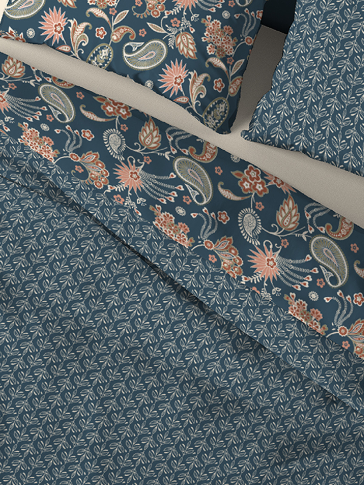 Parure fleurie 2 personnes 240x220 cm Parure fleurie 2 personnes 240x220 cm