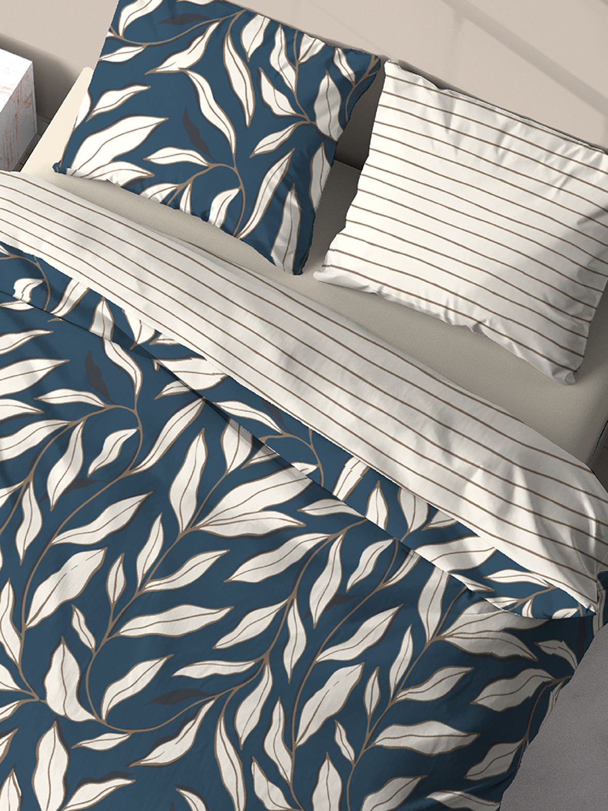 Parure feuillage 2 personnes 240x220 cm