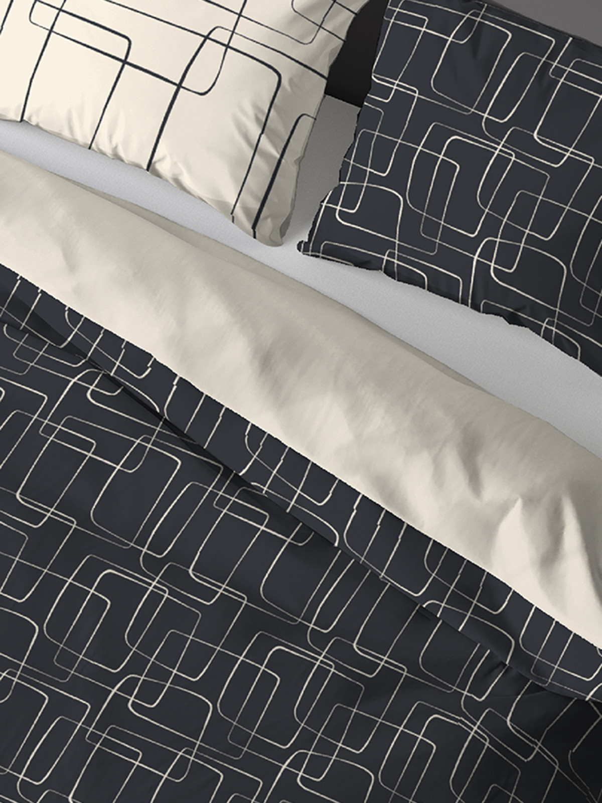 Parure graphique 2 personnes 240x220 cm Parure graphique 2 personnes 240x220 cm