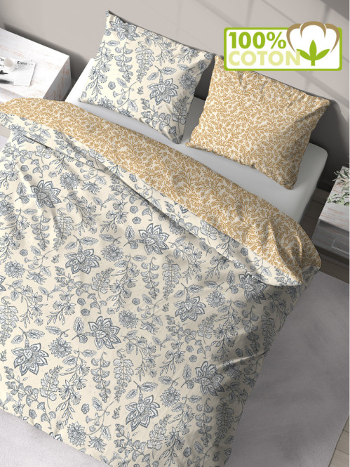 Parure fleurie 2 personnes 260x240 cm