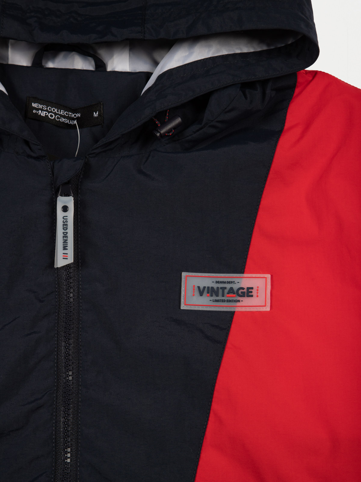 Blouson marine capuche et zip homme Blouson marine capuche et zip homme