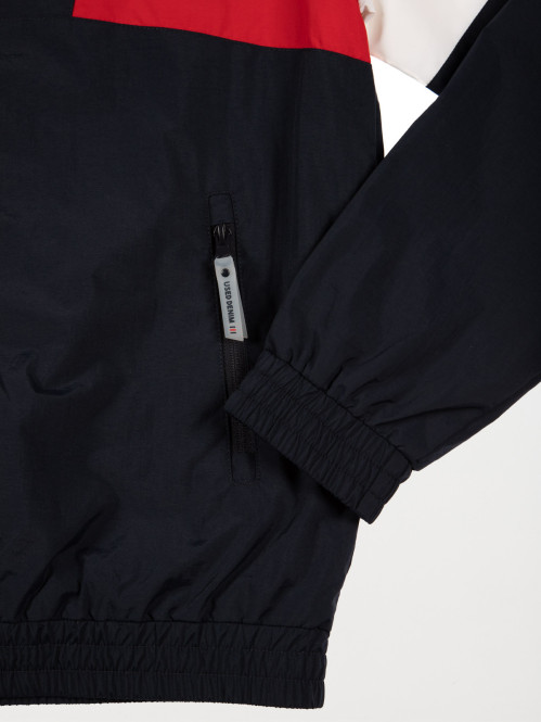 Blouson marine capuche et zip homme Blouson marine capuche et zip homme