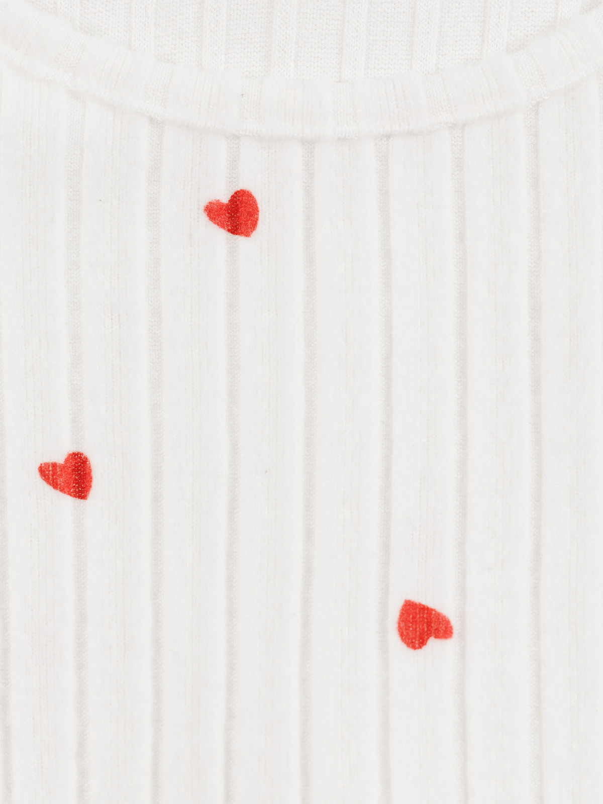 Pyjama côtelé motif coeur fille (3-12A) Pyjama côtelé motif coeur fille (3-12A)