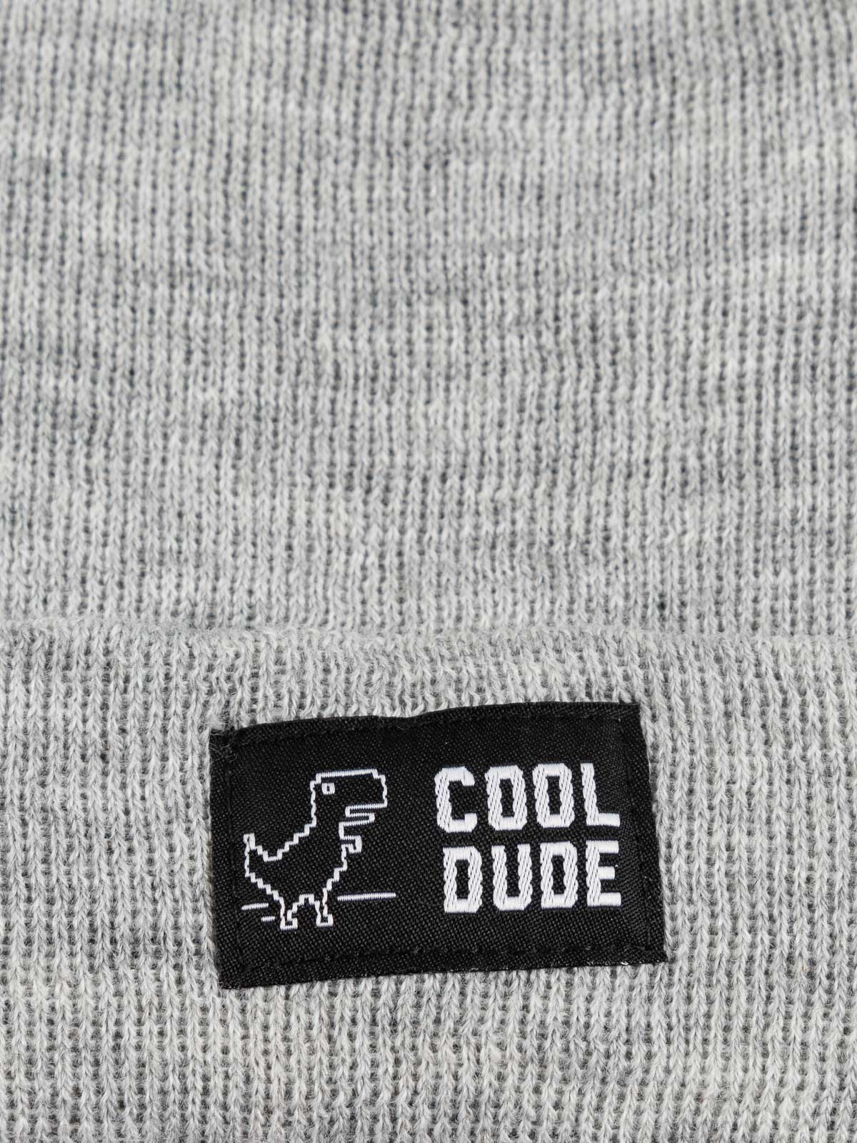 Bonnet revers gris clair chiné garçon Bonnet revers gris clair chiné garçon