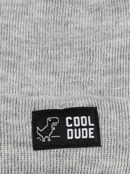 Bonnet revers gris clair...