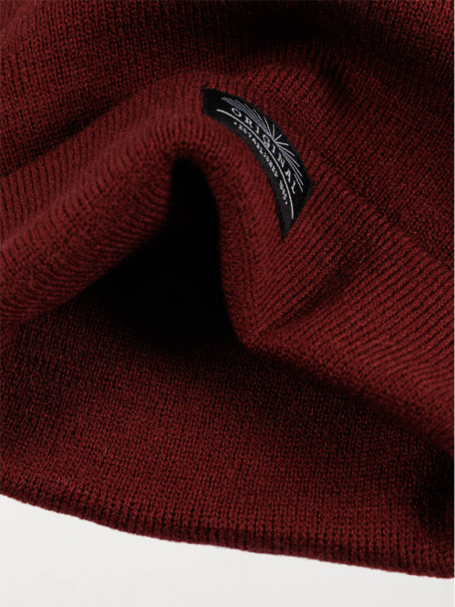Bonnet revers bordeaux homme Bonnet revers bordeaux homme