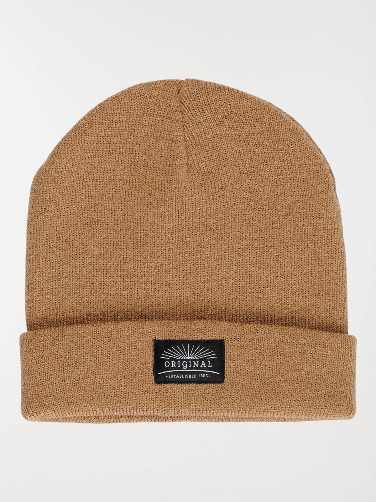 Bonnet fauve revers homme