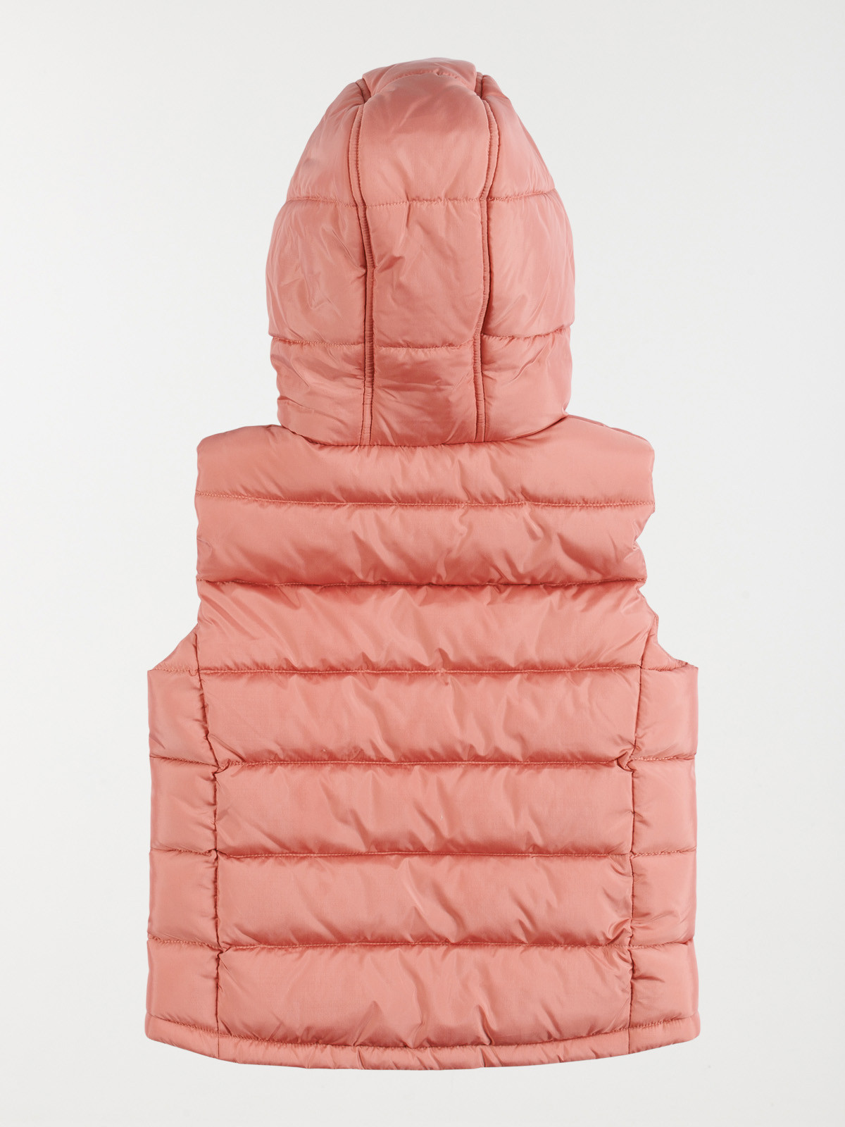 Doudoune sans manches rose fille (3-12A)