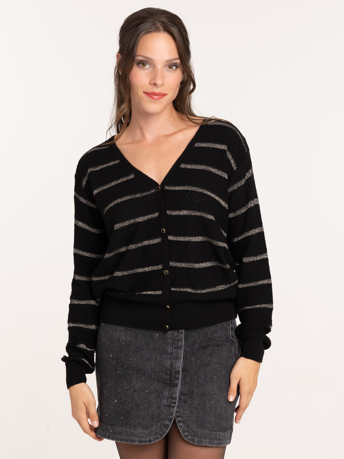 Gilet rayé femme online